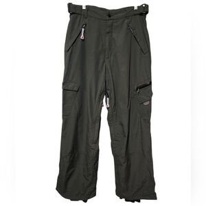 Kemper Insulated Cargo Ski Snowboard Pants Olive Medium